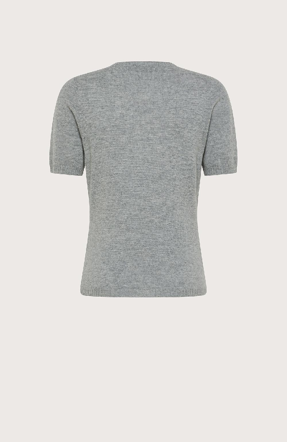 Seventy Maglioncino maniche corte in cashmere/lana - Col. Grigio Vendita Economica