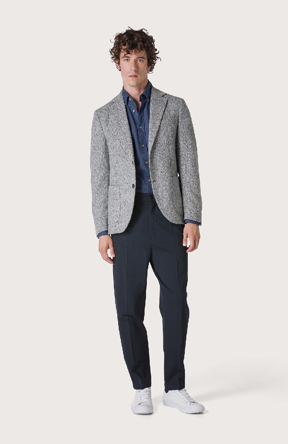 Seventy Giacca monopetto con fantasia tweed - Col. Grigio Negozio