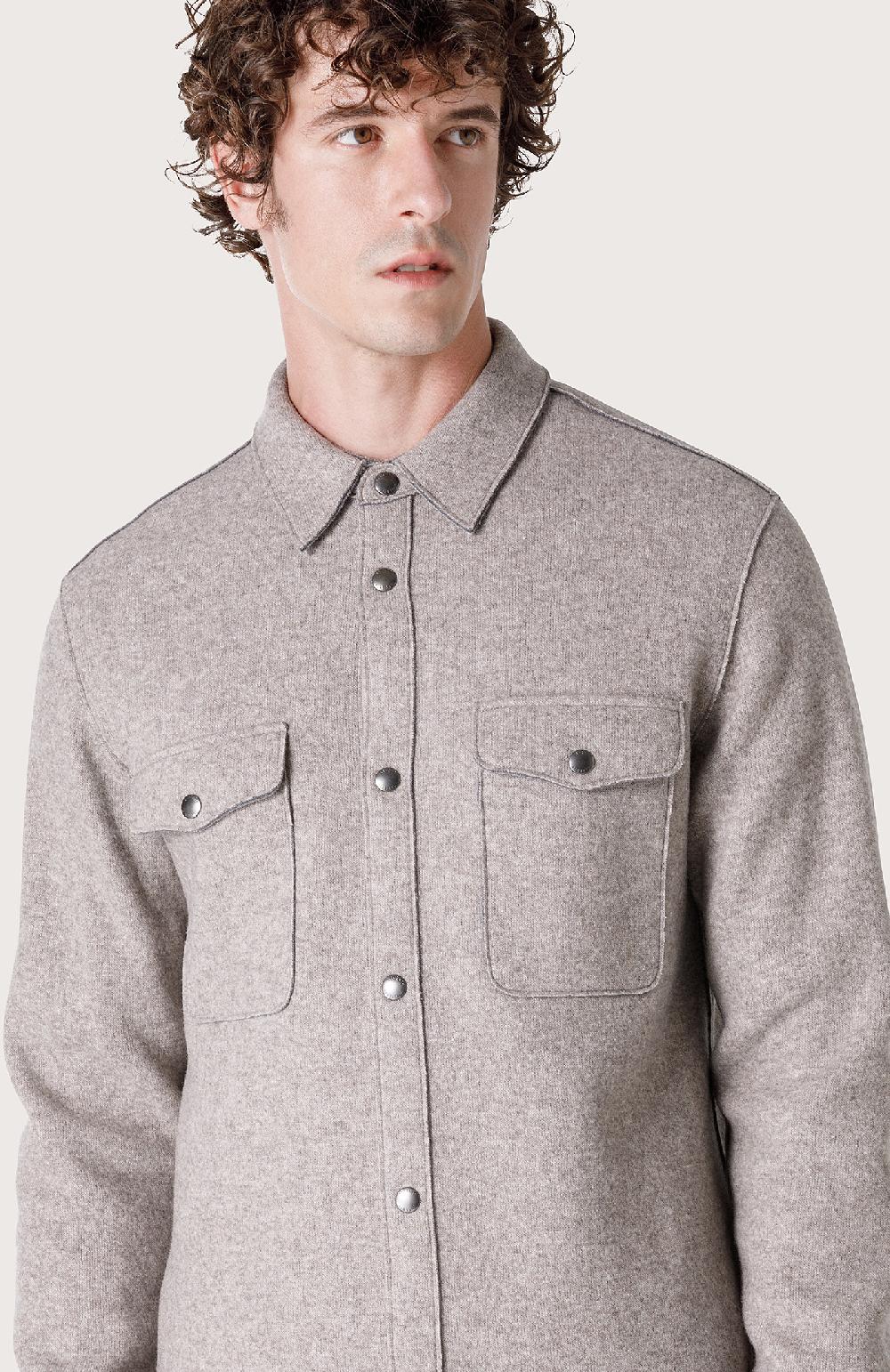 Seventy Overshirt con bottoni automatici - Col. Neutro Italy