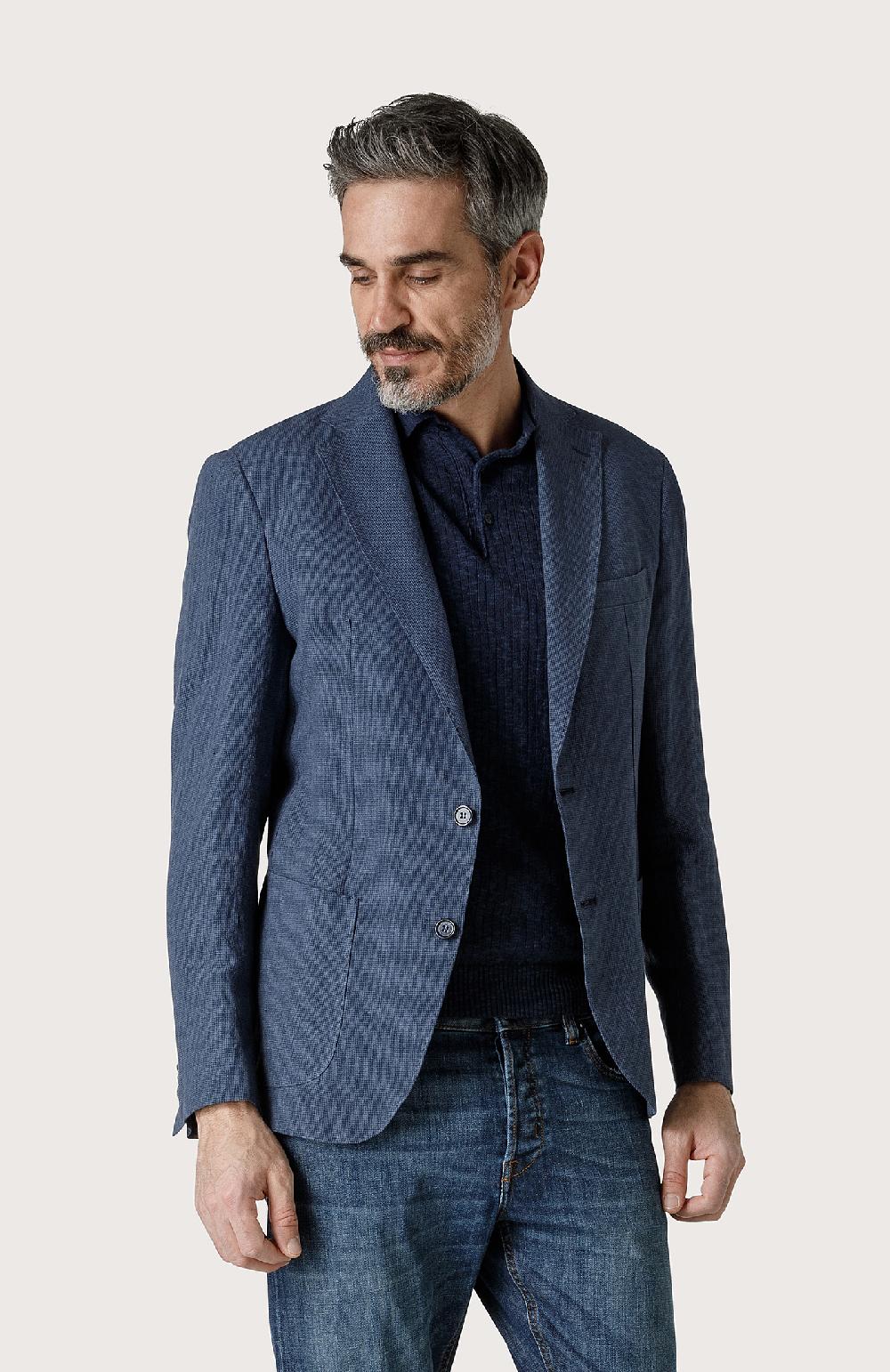 Seventy Giacca classica con tasche applicate - Col. Blu Nuovo