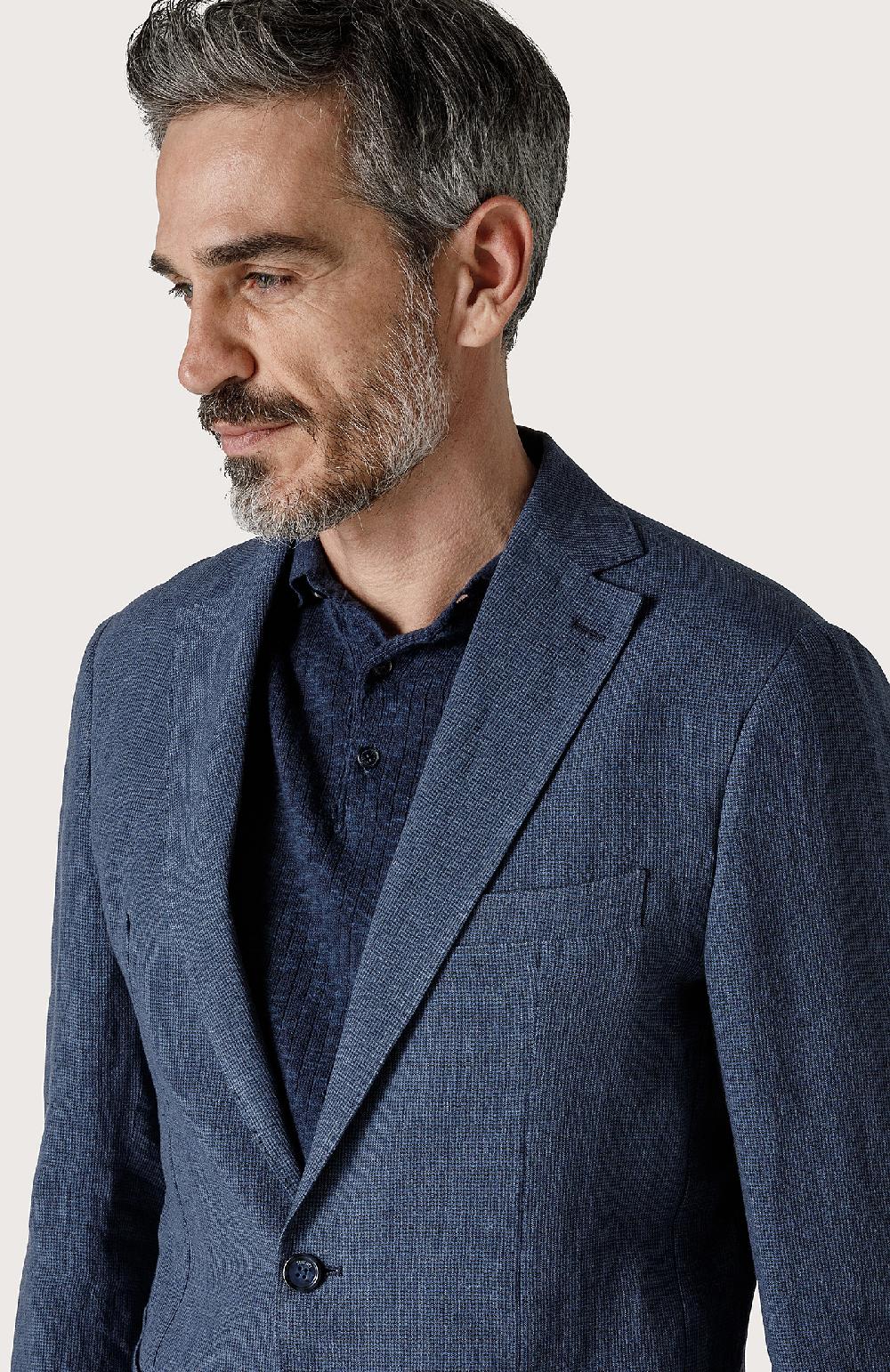Seventy Giacca classica con tasche applicate - Col. Blu Nuovo