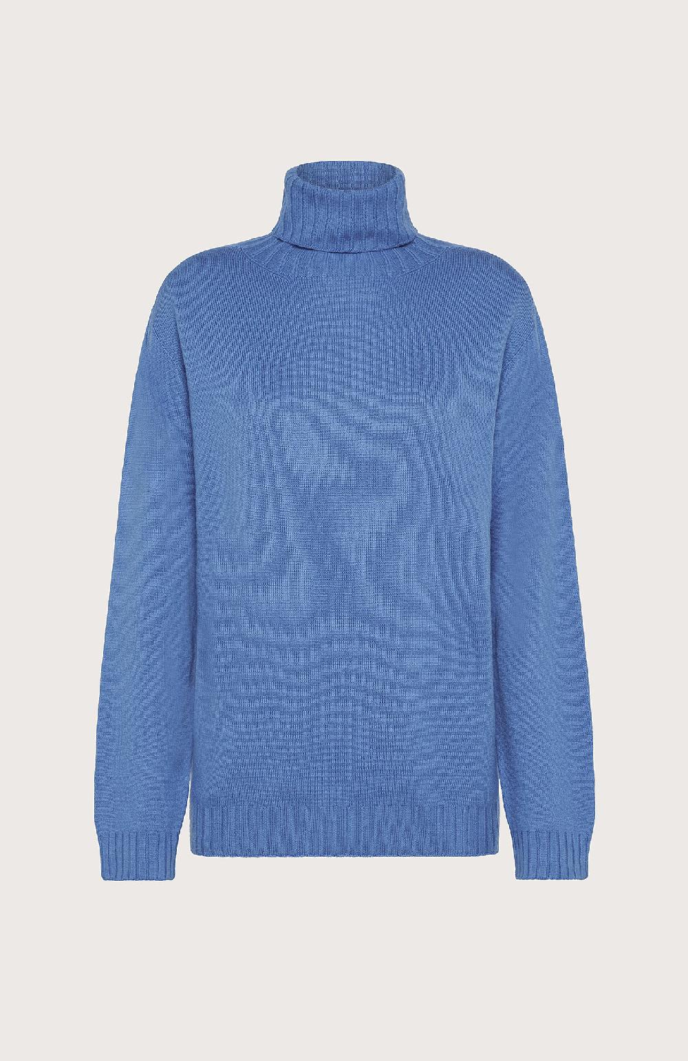 Seventy Maglia dolcevita seamless - Col. Blu