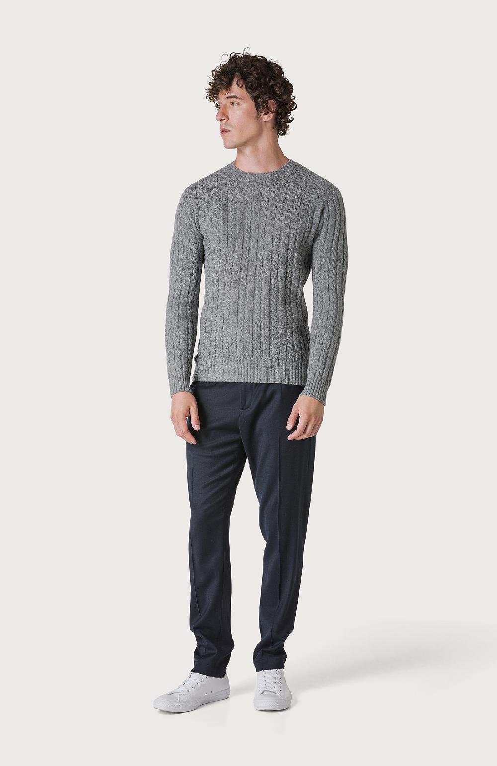 Seventy Maglia a trecce e coste - Col. Grigio Pezzi Unici