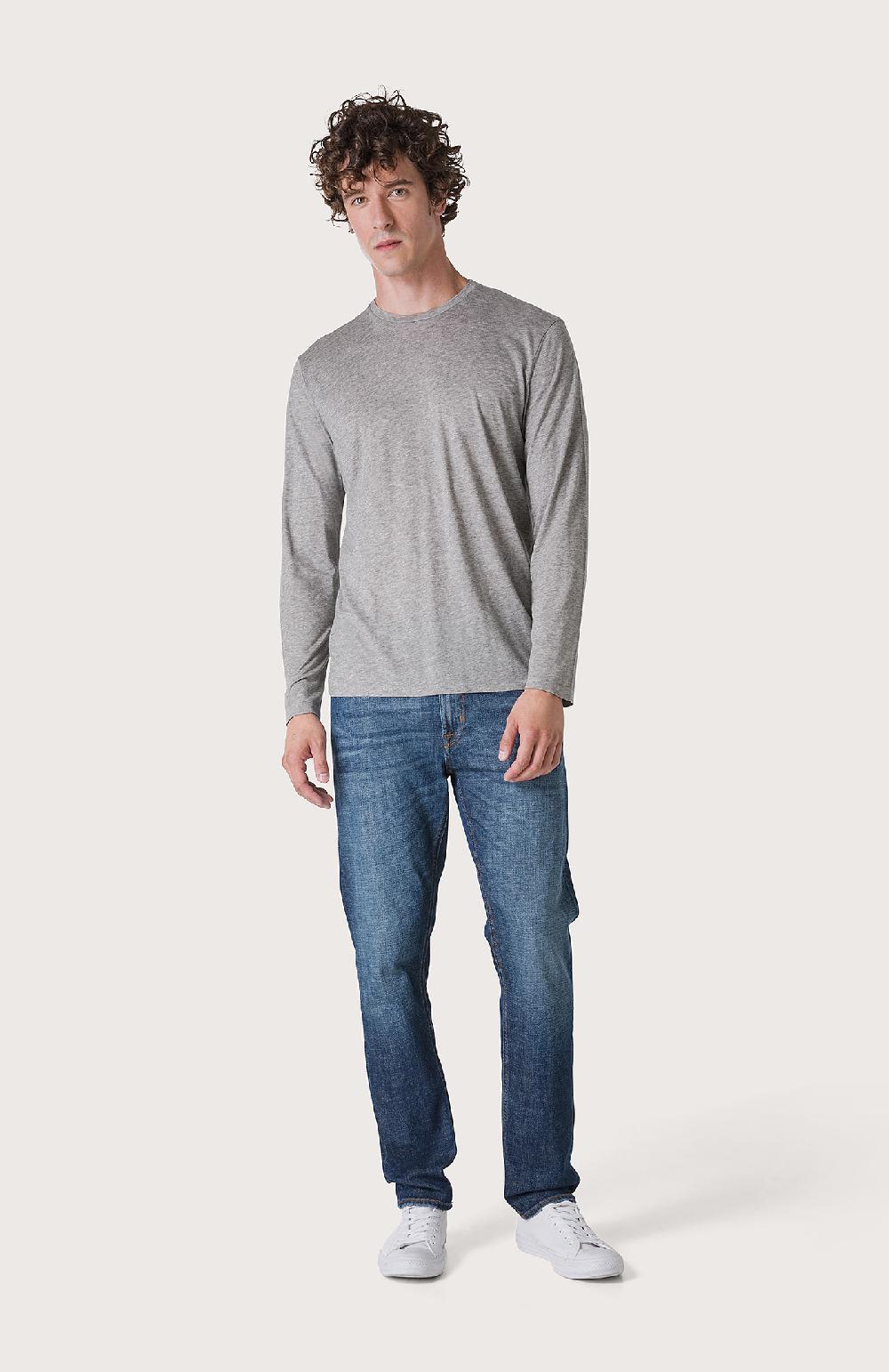 Seventy T-shirt girocollo manica lunga - Col. Grigio Qualità Garantita