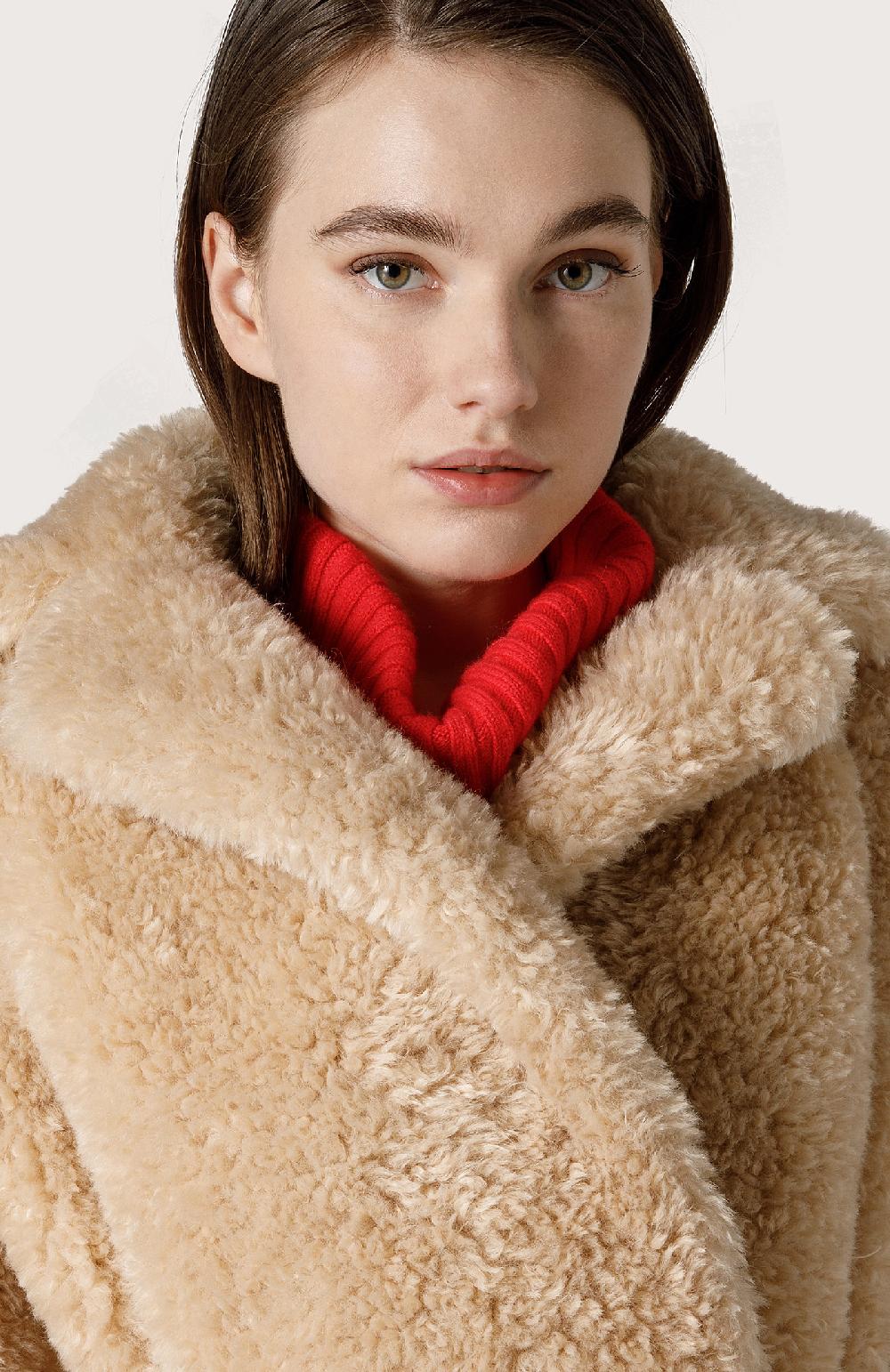 Seventy Cappotto in eco pelliccia - Col. Neutro Saldi