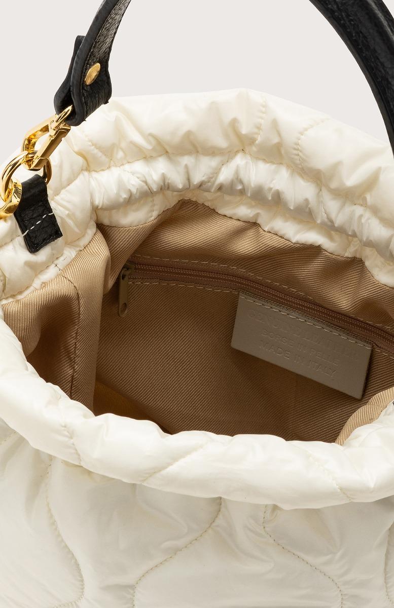 Seventy Borsa secchiello trapuntato - Col. Bianco Offerte