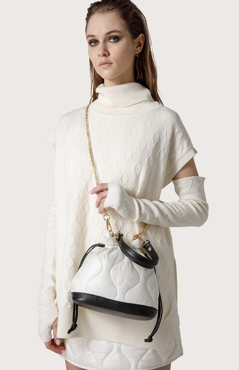 Seventy Borsa secchiello trapuntato - Col. Bianco Offerte