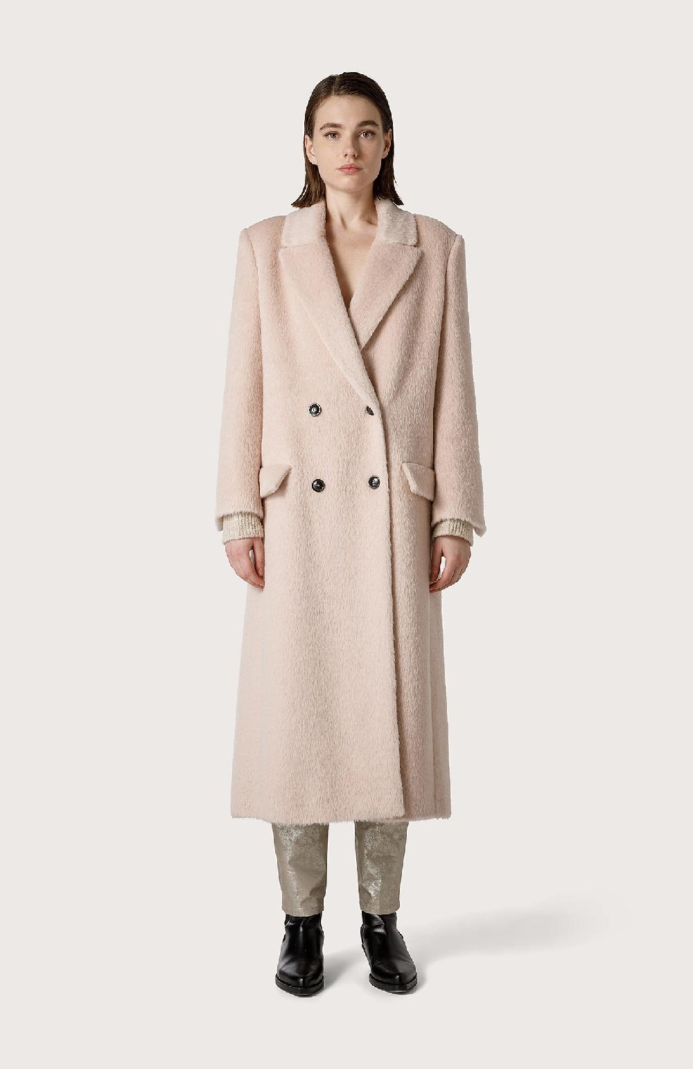 Seventy Cappotto doppio petto in misto alpaca - Col. Rosa Hotsell