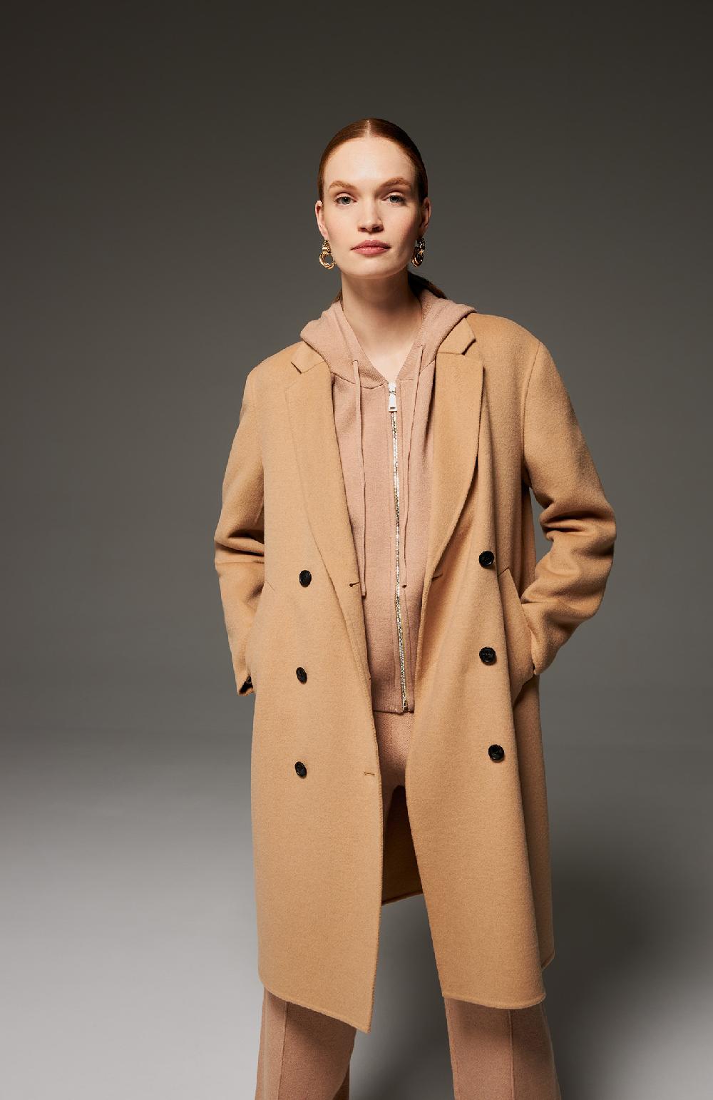 Seventy Cappotto doppiopetto in panno double - Col. Neutro 2025