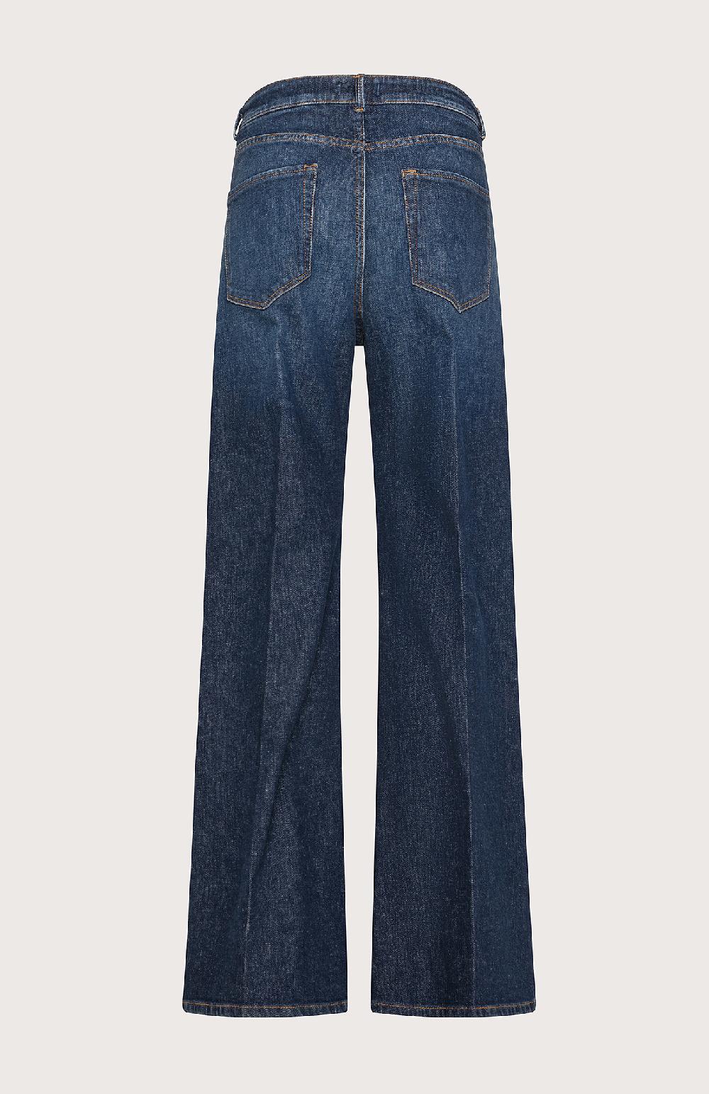 Seventy Jeans lunghi a vita alta in denim washed - Col. Blu 2025