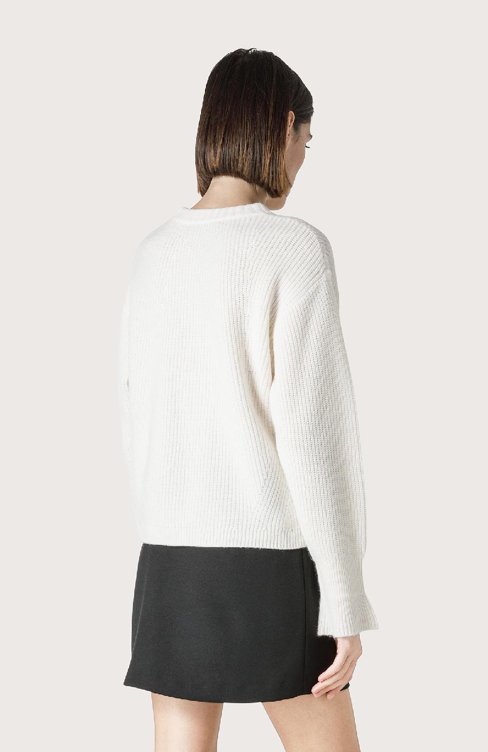 Seventy Maglia con righe in lurex - Col. Bianco Consegna Veloce