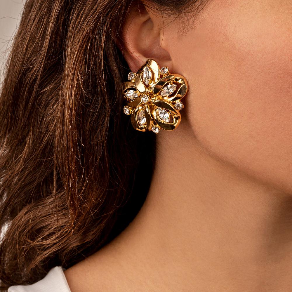 Silvia Gnecchi Camelia Earrings Nuovo