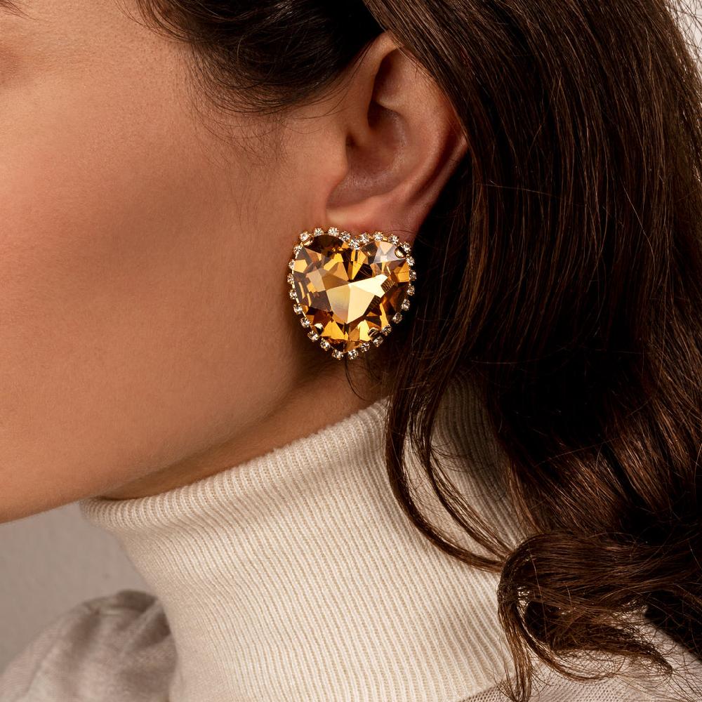 Silvia Gnecchi Ex-Hearts Earrings Negozi Online