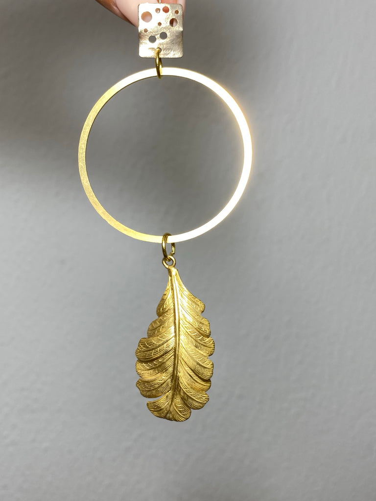 Silvia Gnecchi Feather earrings Consegna Veloce