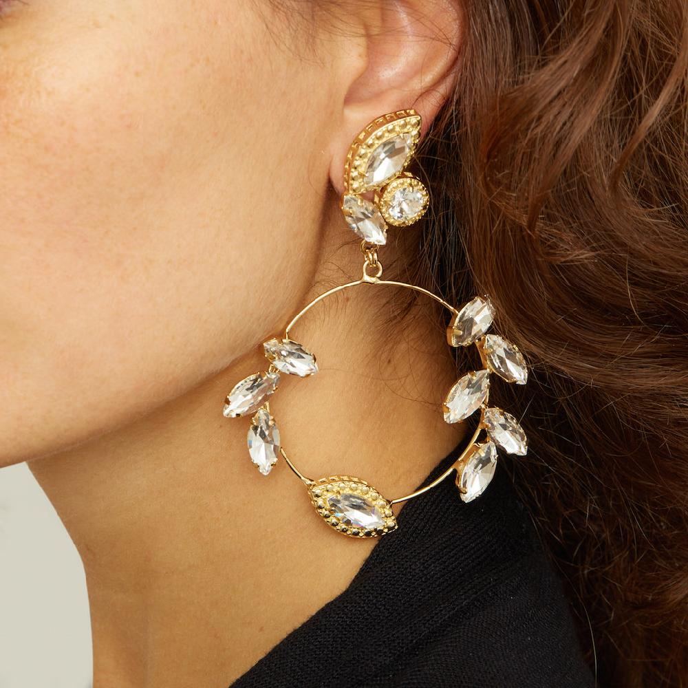 Silvia Gnecchi Hoops Earrings Spedizione Gratuita