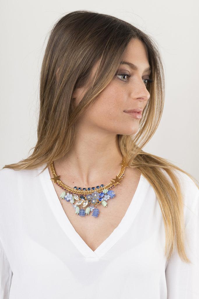 Silvia Gnecchi Kalani blue necklace Novità