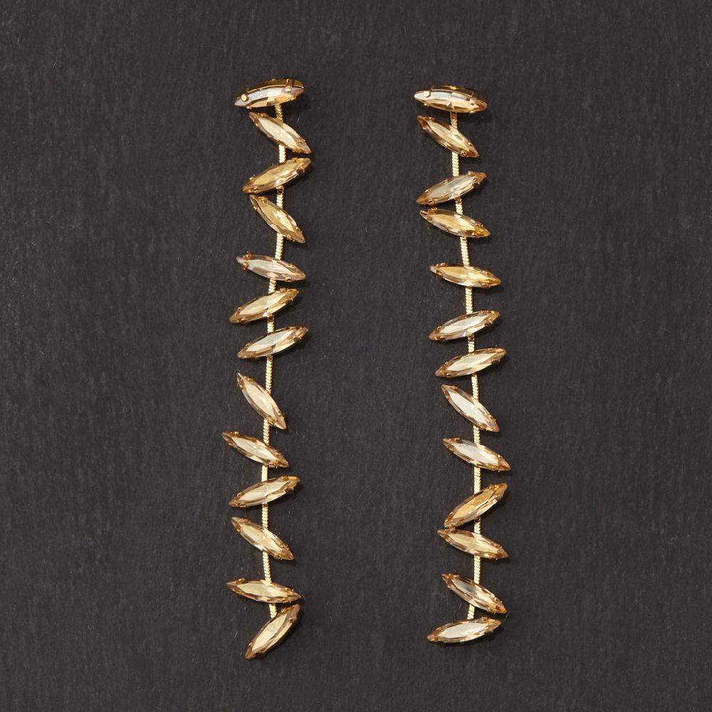 Silvia Gnecchi Navette Long Earrings Outlet