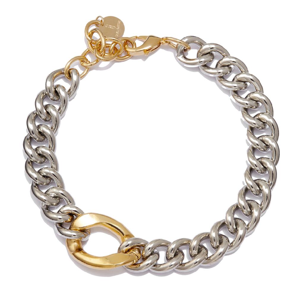 Silvia Gnecchi Solid Flat Necklace Vendita Calda