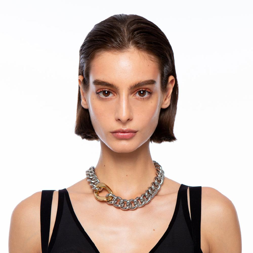 Silvia Gnecchi Solid Flat Necklace Vendita Calda