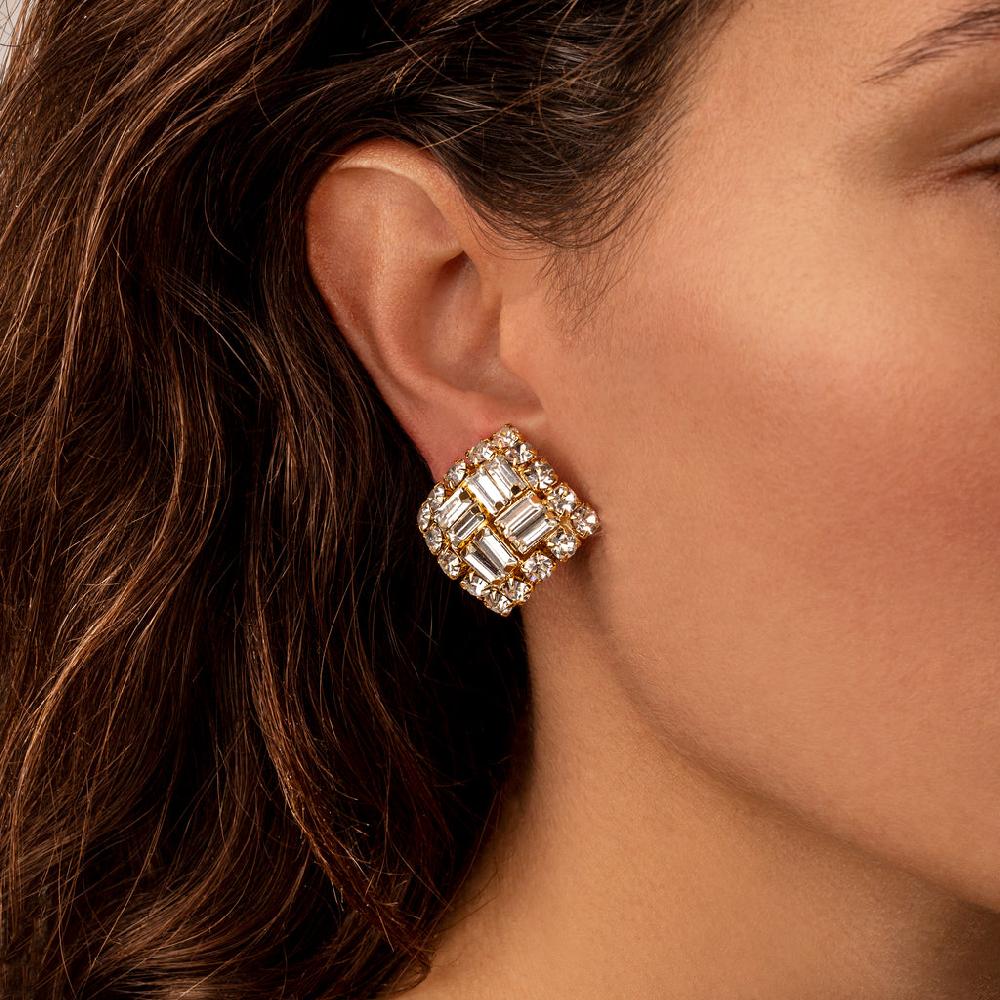 Silvia Gnecchi Square Earrings Vendite Flash
