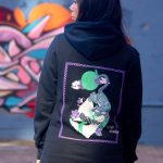 Sort of looser UNISEX Hoodie TIGER_Black Violet #baliinspired I Più Venduti