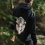 Sort of looser UNISEX Hoodie BARONG_Black Rose #baliinspired In Saldo