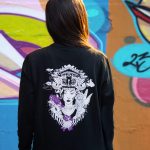 Sort of looser UNISEX Crew Neck BARONG_Black Violet #baliinspired Nuova