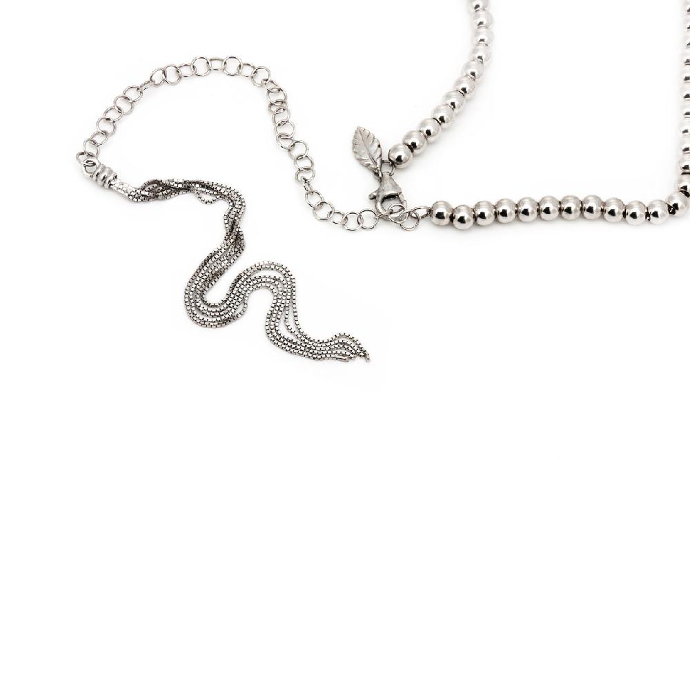 Thais Bernardes Choker Palline Scorrevoli In Linea