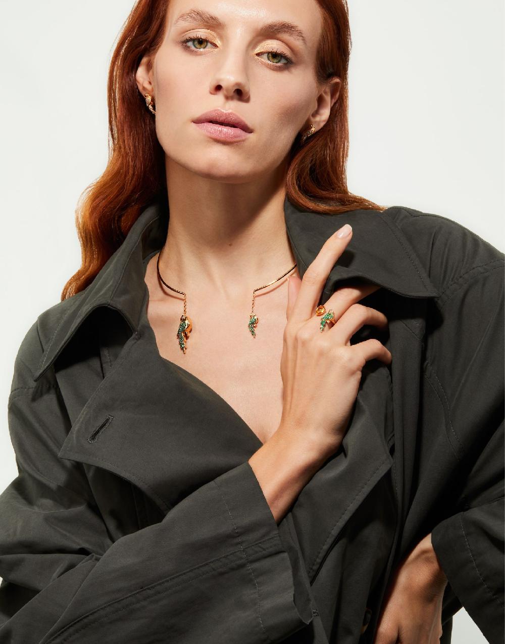 Thais Bernardes Collana Choker Pappagalli Soddisfazione Garantita