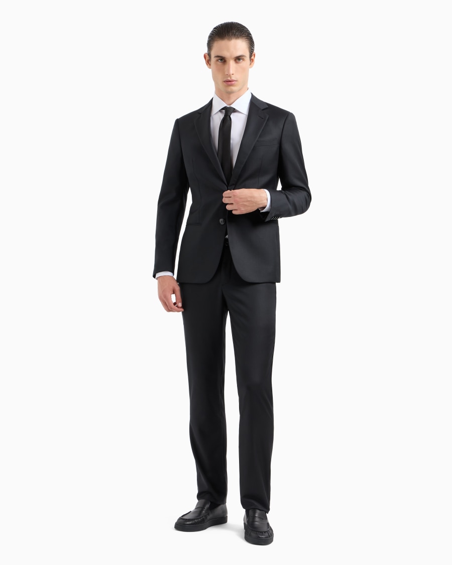 The world of armani CAMICIA CLASSICA REGULAR FIT IN COTONE Nuovo