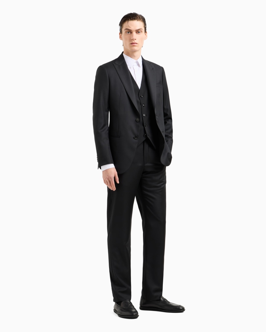 The world of armani CAMICIA IN TESSUTO STRETCH CON COLLO CLASSICO CON STECCHE Vendita