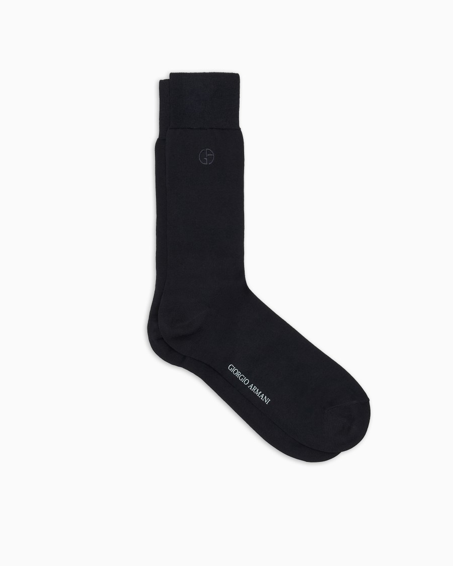 The world of armani CALZE IN FILATO DI PURO COTONE