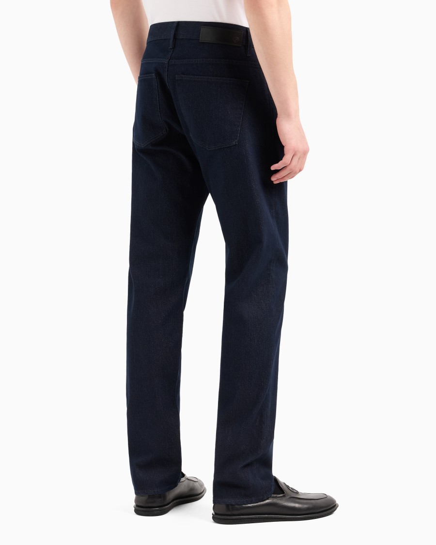 The world of armani PANTALONE 5 TASCHE REGULAR FIT IN COTONE STRETCH Consegna Veloce