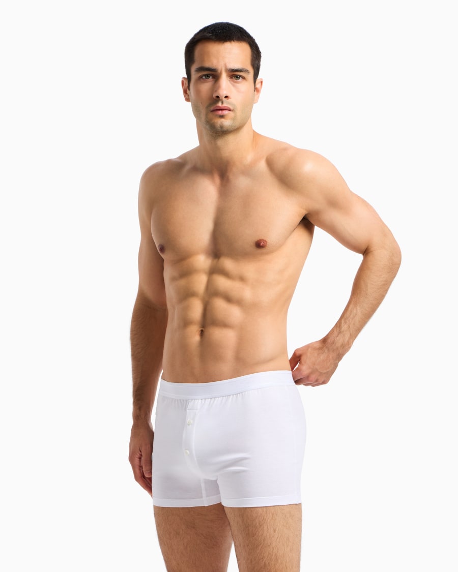 The world of armani BOXER IN JERSEY DI COTONE Acquista Ora