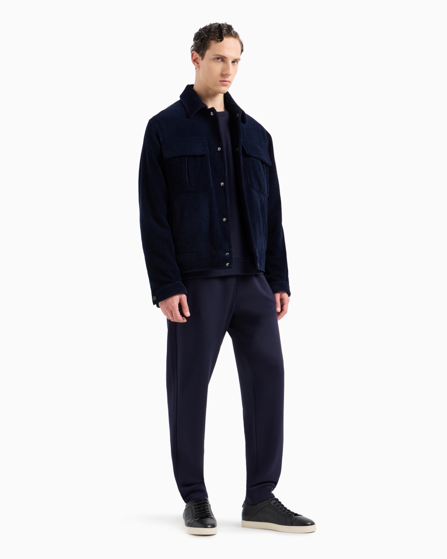 The world of armani FELPA GIROCOLLO IN COTONE E CASHMERE Consegna Veloce