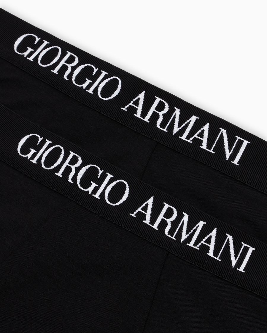 The world of armani PACK DUE BOXER IN COTONE ELASTICIZZATO Presa