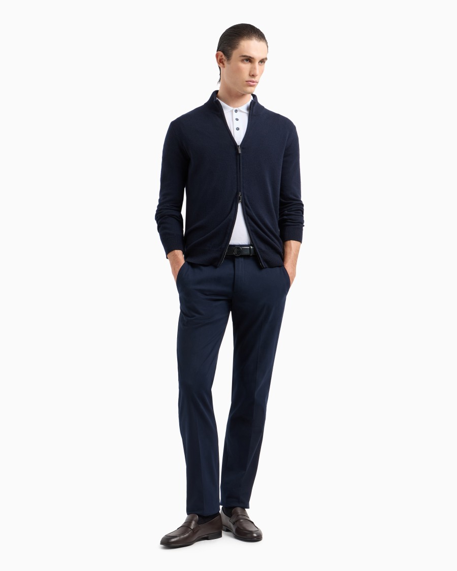 The world of armani POLO IN PIQUET DI COTONE FILO DI SCOZIA Vendite Flash
