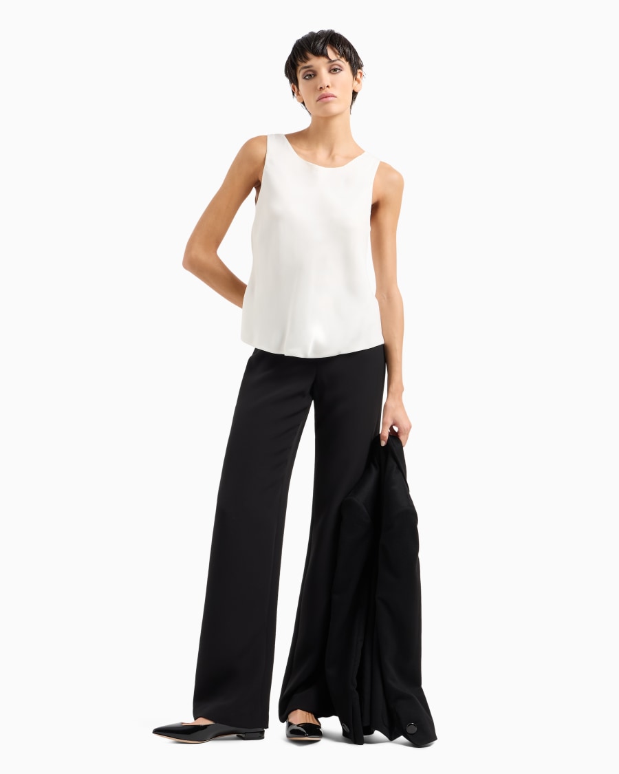 The world of armani TOP IN PURA SETA Sconto di tempo limitato