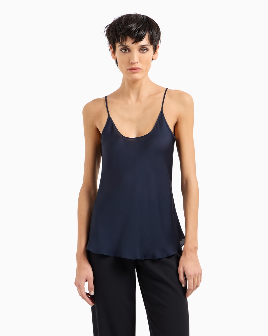The world of armani TOP IN CHARMEUSE DI SETA 2025