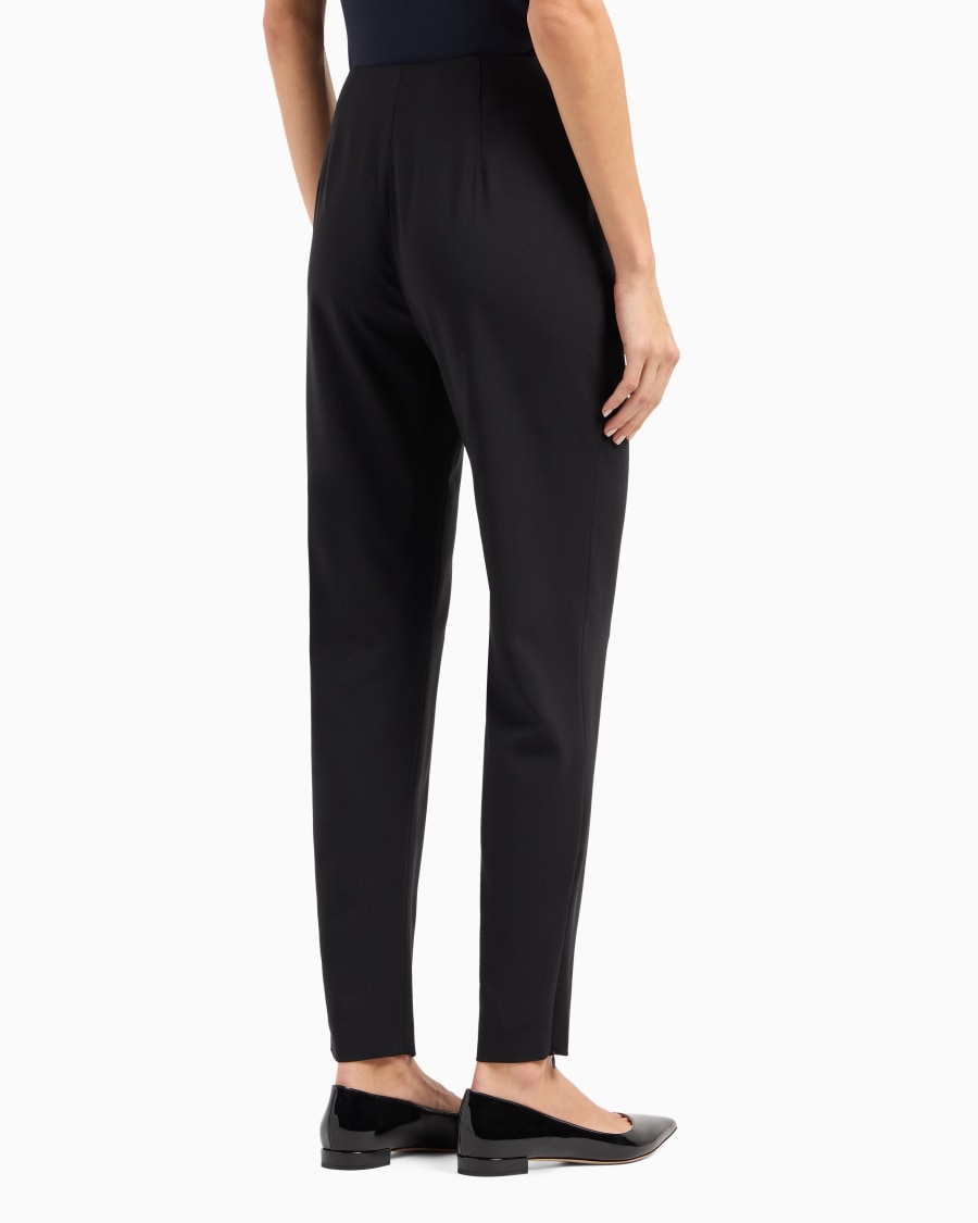 The world of armani PANTALONI IN CREPE DI LANA Nuovo