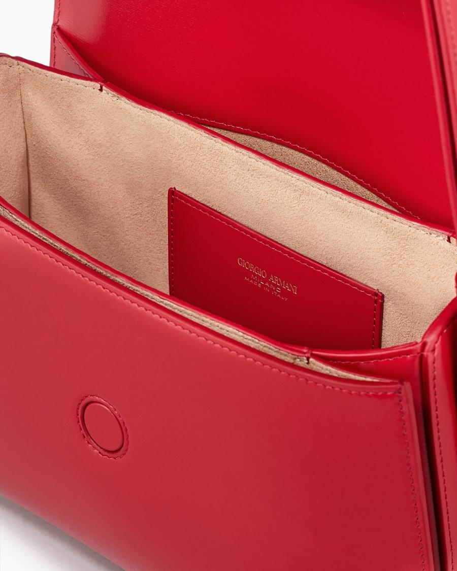 The world of armani BORSA MEDIA LA PRIMA IN PELLE PALMELLATA Vendita