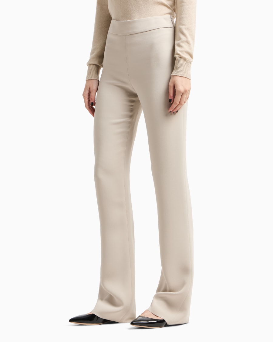 The world of armani PANTALONI AMPI IN SETA Promozione
