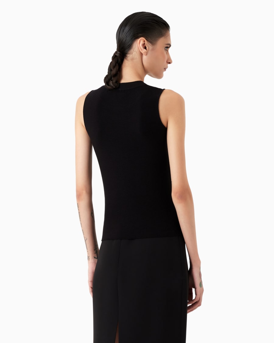 The world of armani TOP IN TESSUTO OTTOMAN Qualità Garantita