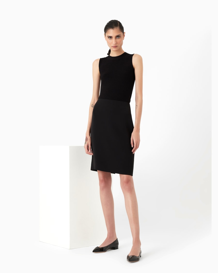 The world of armani TOP IN TESSUTO OTTOMAN Qualità Garantita