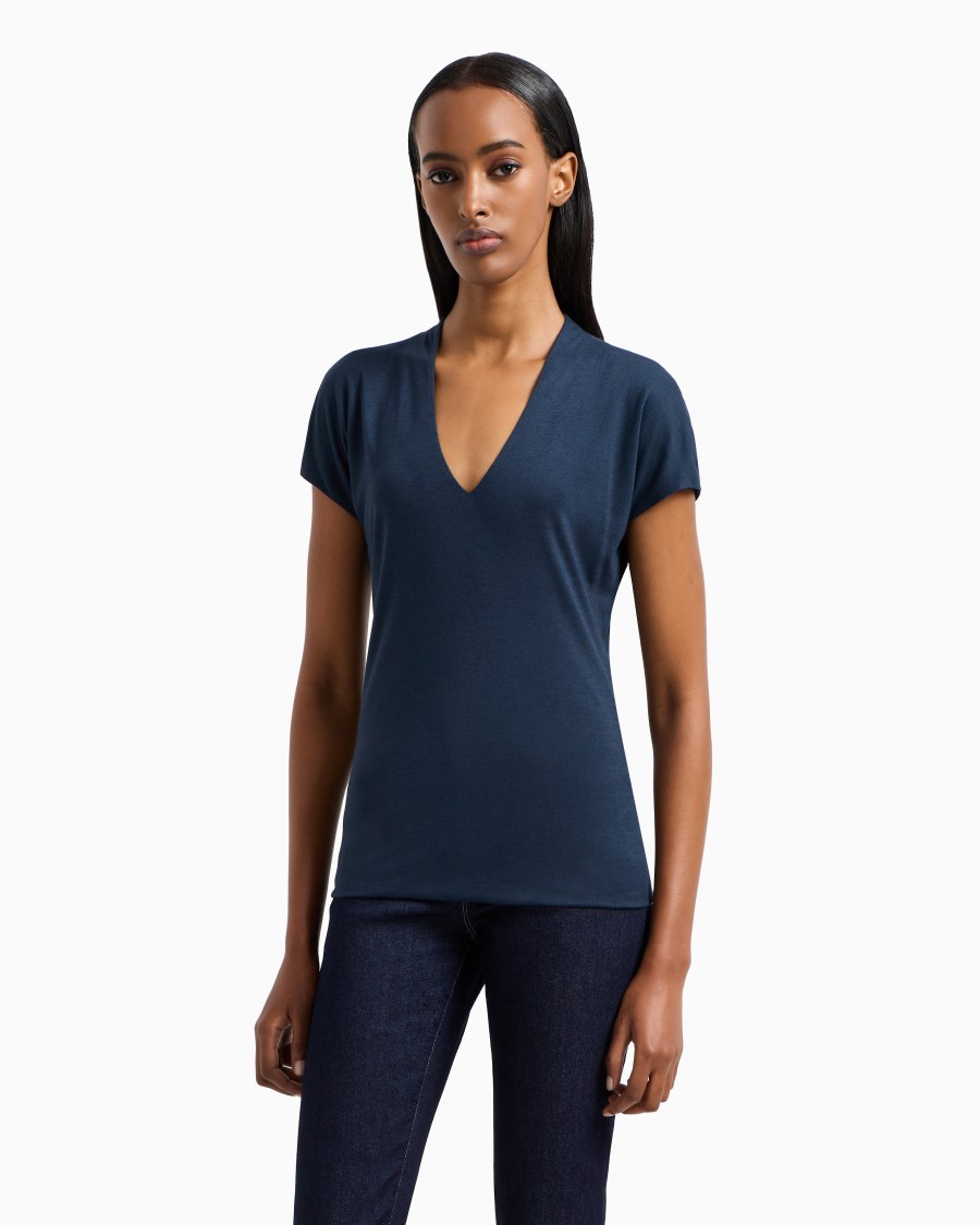 The world of armani TOP CON SCOLLO A V Acquista Ora