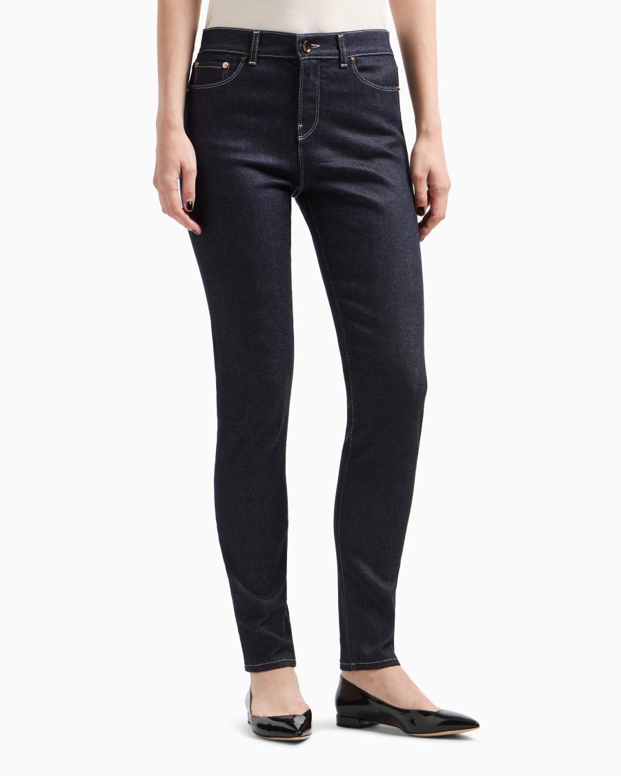 The world of armani PANTALONI 5 TASCHE SLIM FIT IN DENIM DI COTONE STRETCH Consegna Veloce