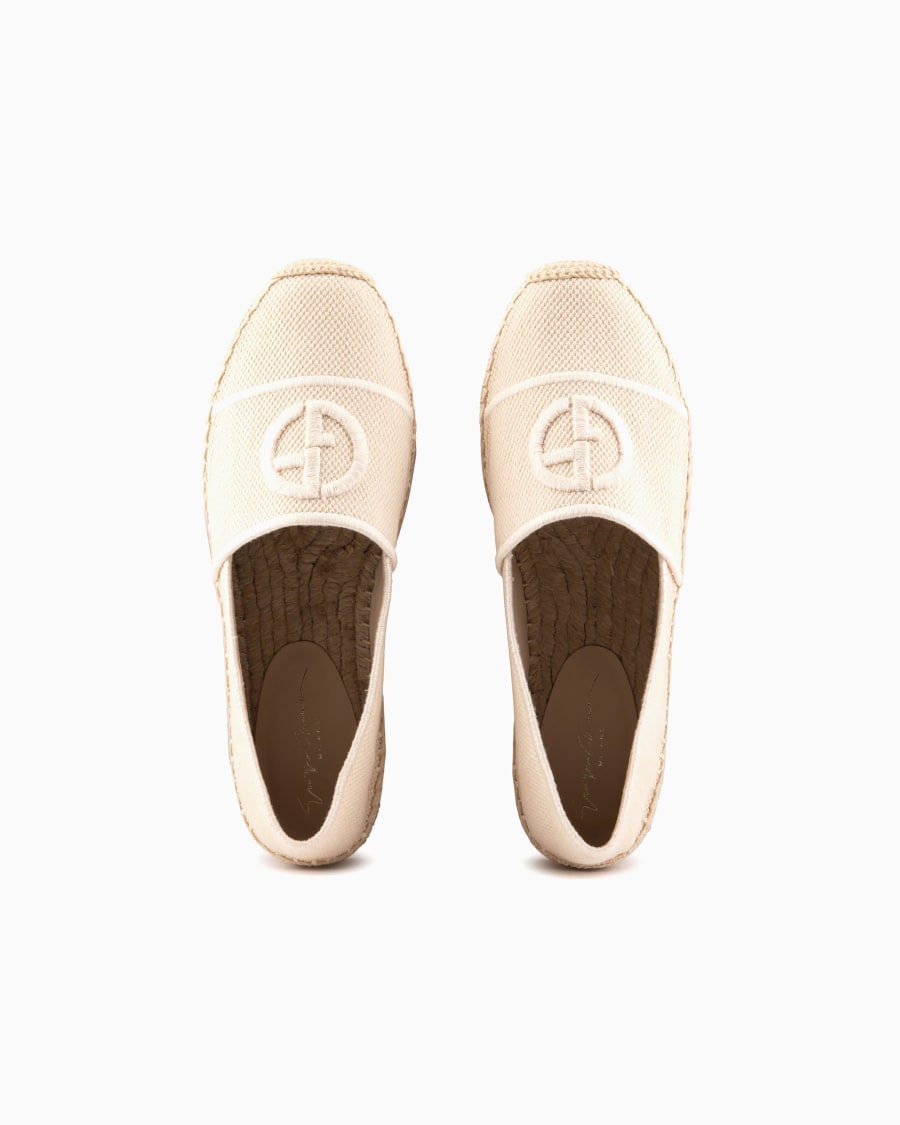 The world of armani ESPADRILLAS IN COTONE CON LOGO RICAMATO Sottocosto