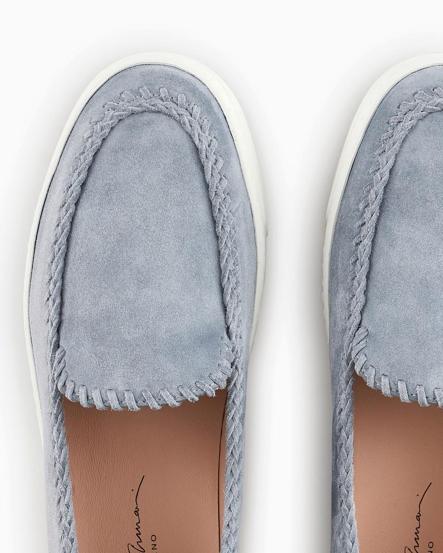 The world of armani GALLERIA 3 SLIP-ON IN PELLE SCAMOSCIATA Convenienza