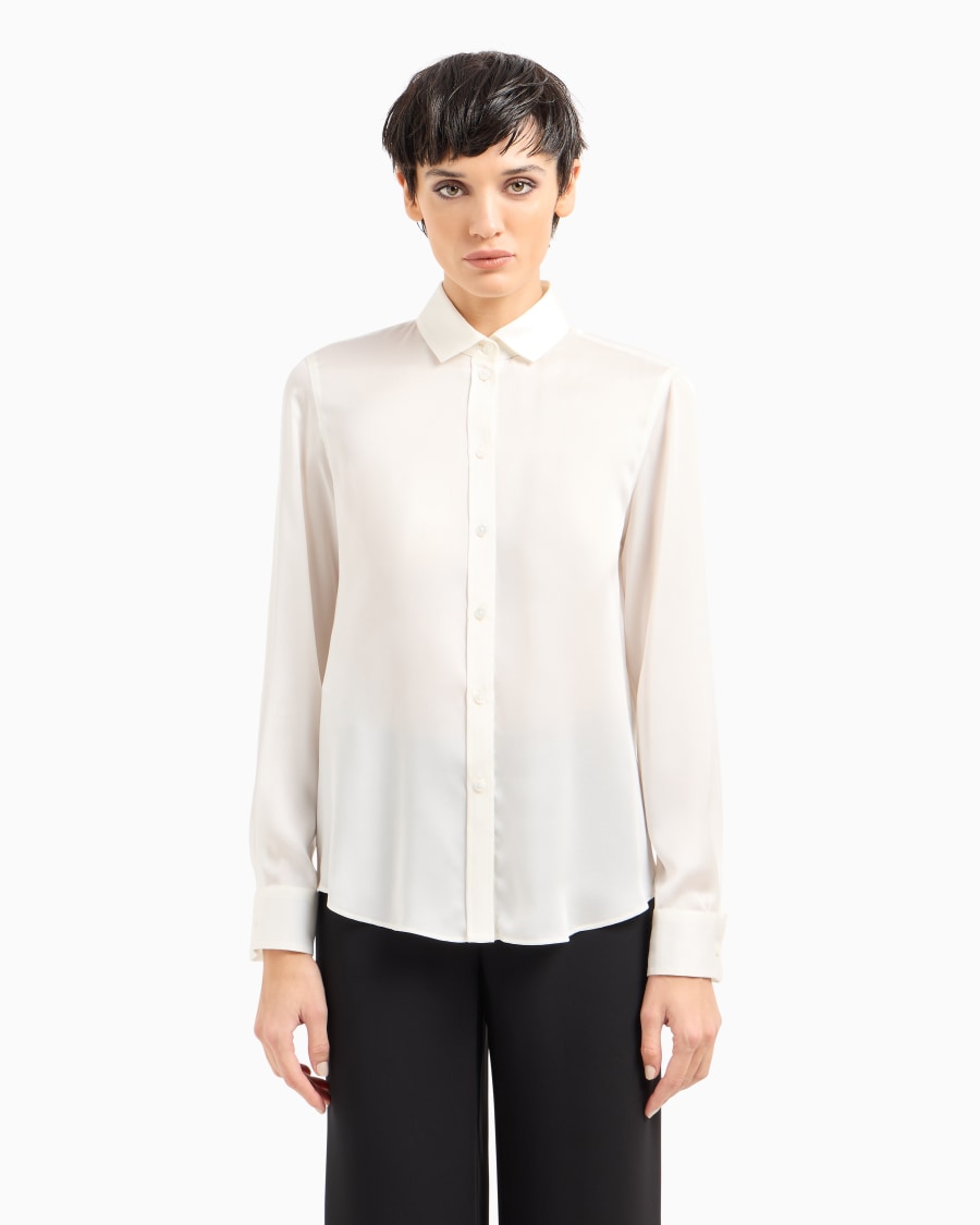 The world of armani CAMICIA IN MUSSOLA DI SETA Presa