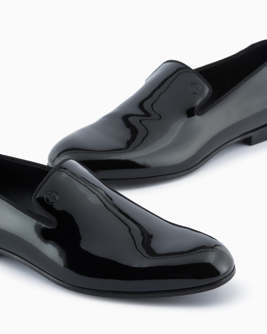 The world of armani MOCASSINI IN VERNICE Vendita Calda